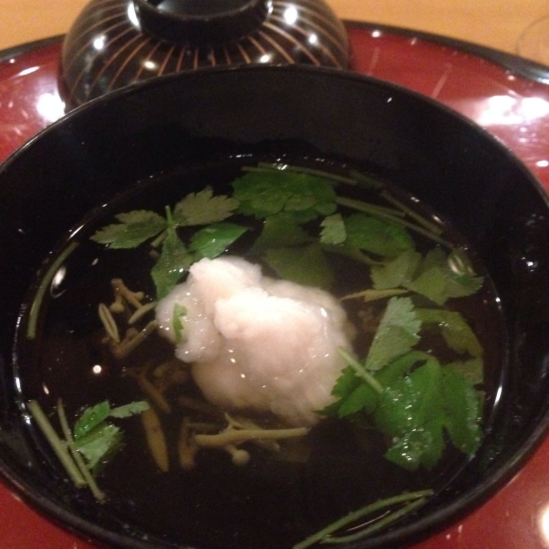 鱧とじゅん菜の吸物(Sugiyama)