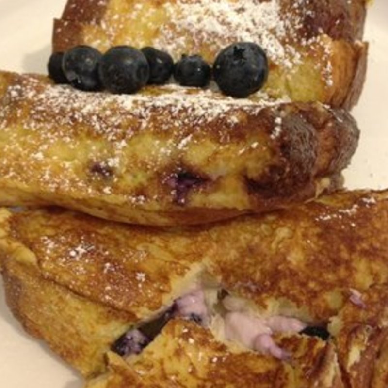 Blueberry Cream Cheese French Toast(Sweet E's Cafe)