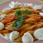 Penne with tomato sauce,buffalo(Ciro and Sons)