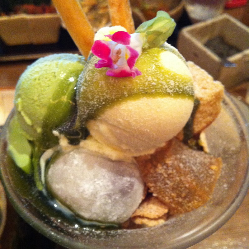 抹茶和風パフェ(茶寮)