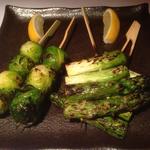 Asparagus and Brussels Sprouts