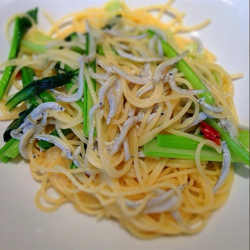 小松菜とシラスのペペロンチーノ(トラットリア ドン キショッテ )