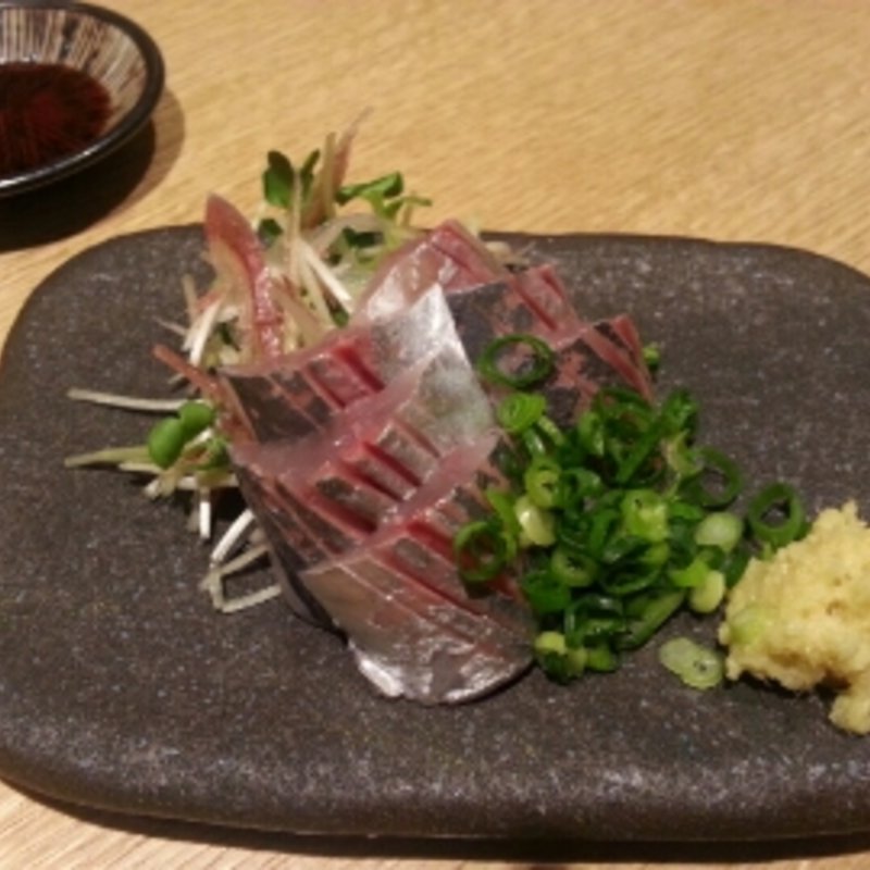 鯵刺身(魚真 銀座店)