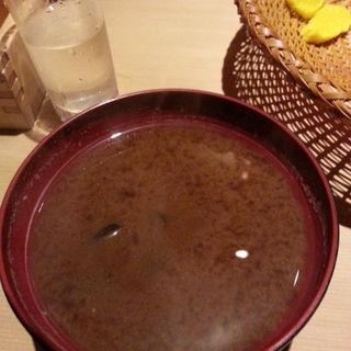 シジミ汁(おにぎり 浅草 宿六)