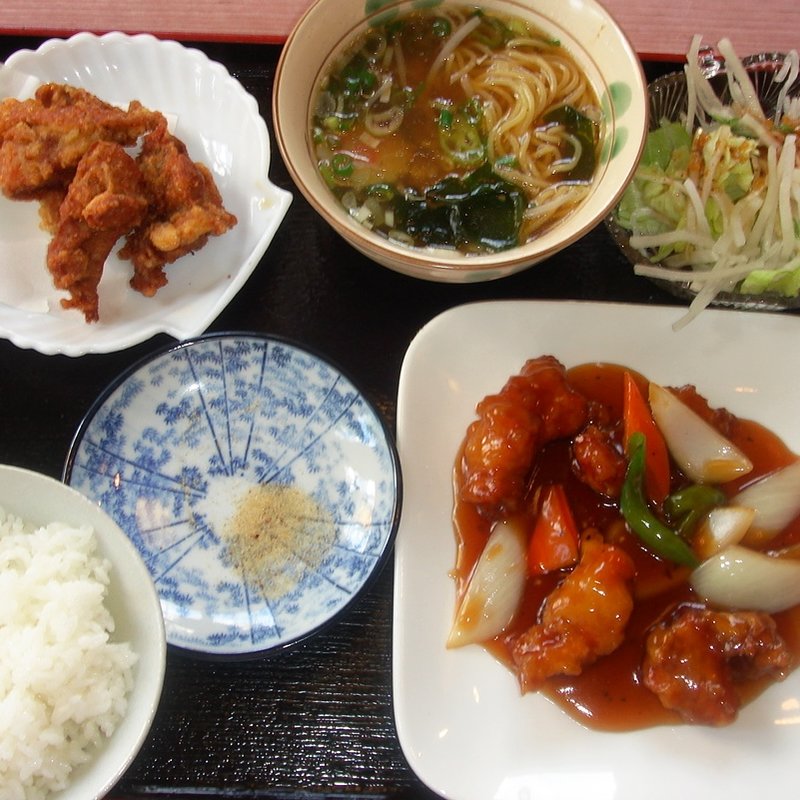 桜桜（たおたお）セットA【杏仁豆腐＆コーヒー付き】(天上天（てんしゃんてん）)