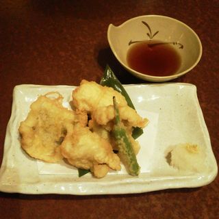 ハモの天ぷら(寿司酒家七福食堂)