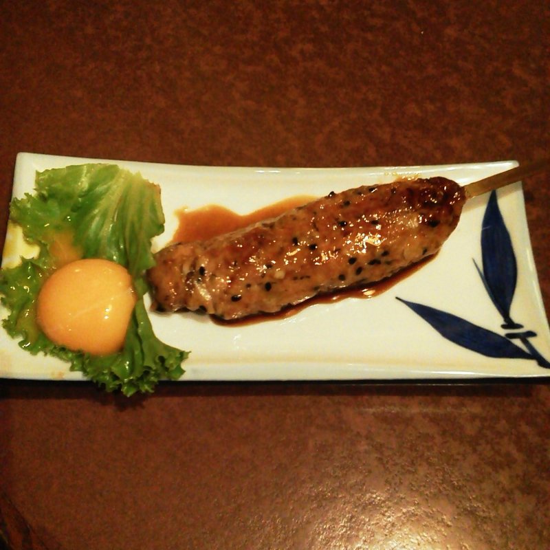 手造り月見つくね(寿司酒家七福食堂)