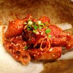 鶏皮の味噌和え