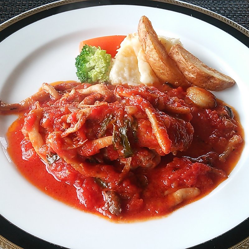 チキンのトマト煮(ホテルさつき苑)