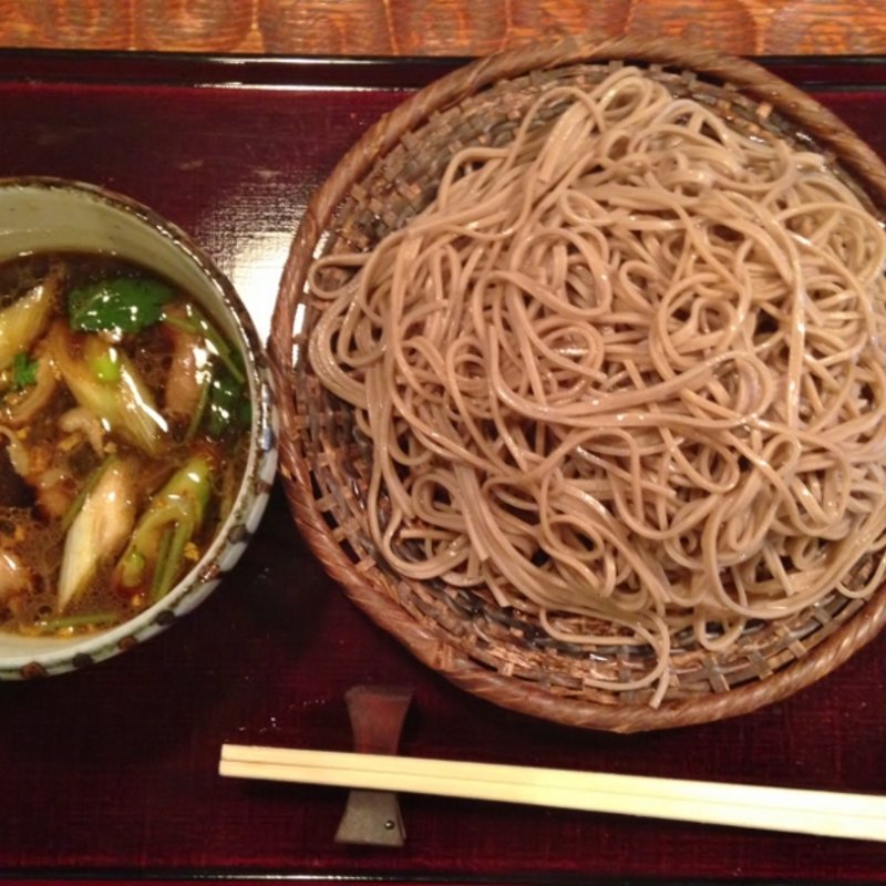 鴨汁つけ蕎麦（大盛）(白夢 （シロユメ）)