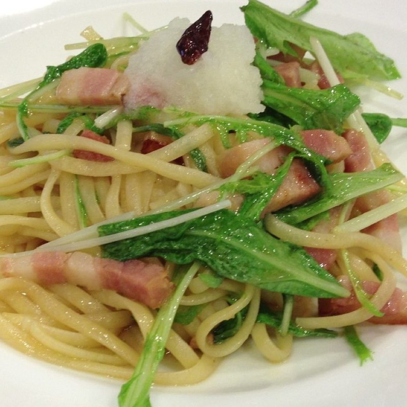 ベーコンと水菜のパスタ(ルフラン レストラン)