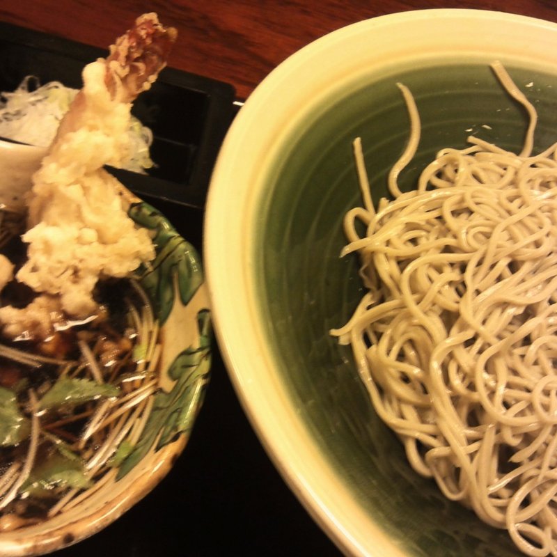 本日の日替わり／太白胡麻油で揚げたつけ天蕎麦(神田 味喜庵)