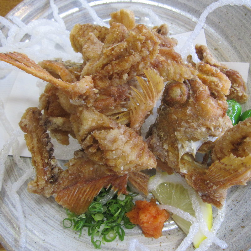 かさごの唐揚げ(おけしょう鮮魚の海中苑 本店)