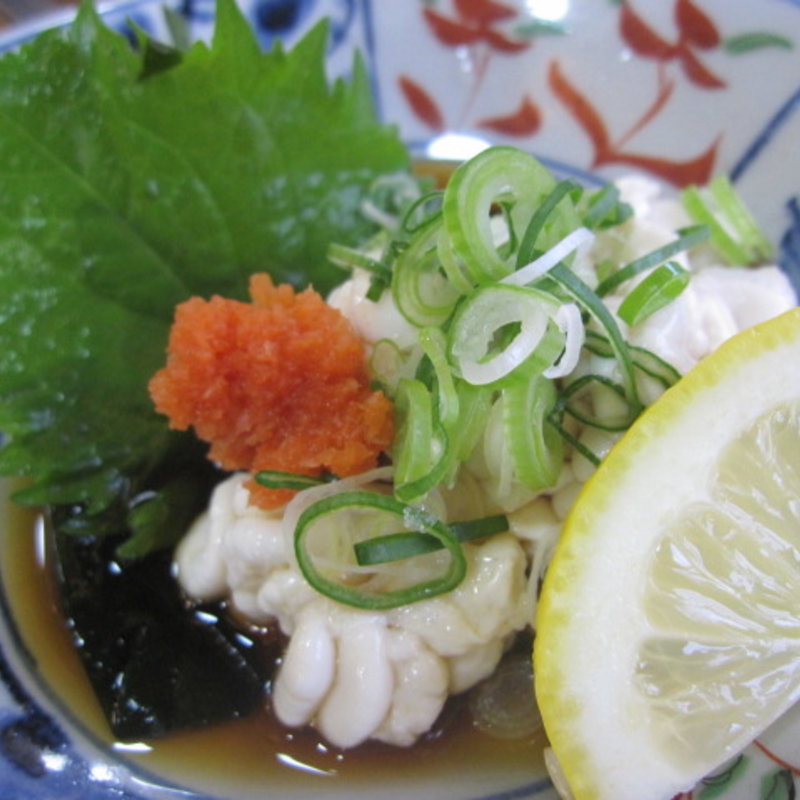 たらの白子ポン酢(おけしょう鮮魚の海中苑 本店)