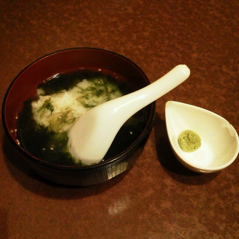 青のりのお茶漬け(寿司酒家七福食堂)