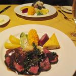 Elk Medallions in blueberry sauce(The Lakefront Restaurant)