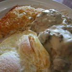 Chicken Fried Steak and Eggs (Rosie's Cafe Downtown Tahoe)