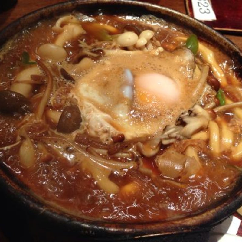 味噌煮込みうどん＋キノコ(玉丁本店 八重洲店)