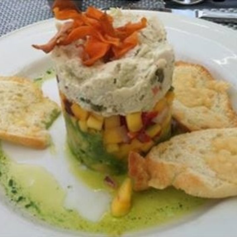Crab, Avocado and  Mango Stack(Peohe's)