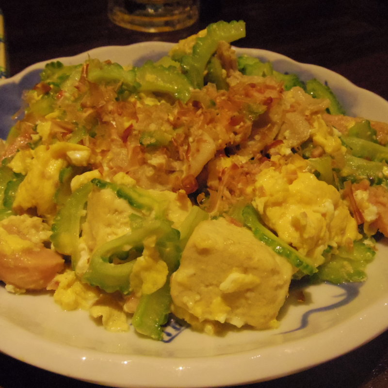 ゴーヤチャンプル(マグロ専門居酒屋ひとし)
