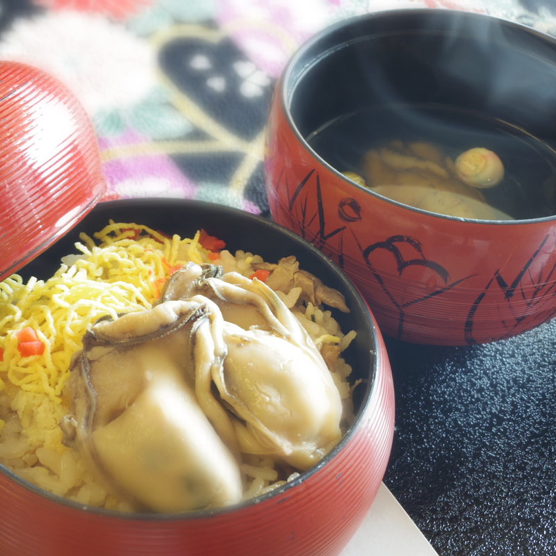 カキご飯(銀波荘 )