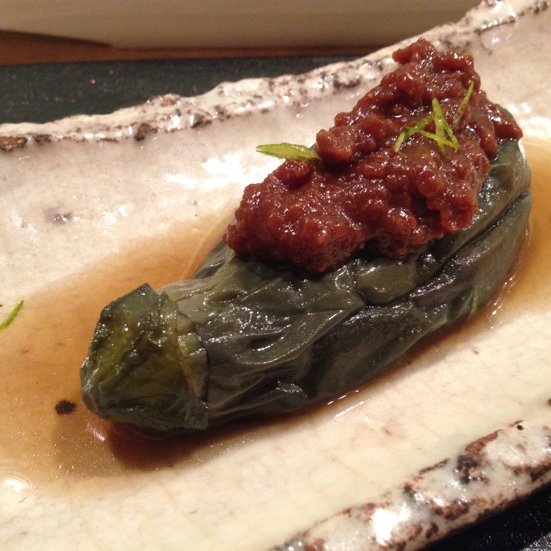 茄子の揚げ浸し(東日流旬彩しみず)