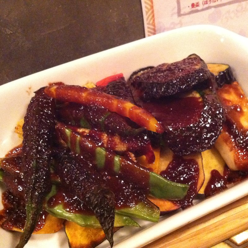 彩り野菜の八丁味噌グリル(青二才 中野店)