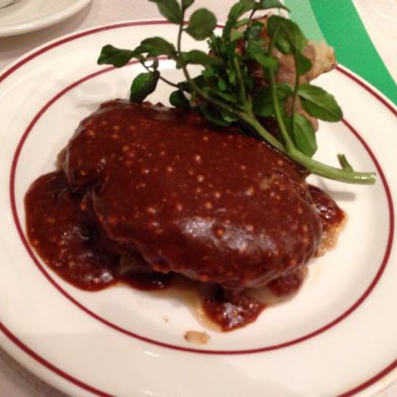 ハンブルグステーキ特製マスタードソース(つばめグリル アトレ上野店)