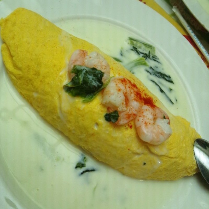 クリームオムライス(アップルツリー 原宿店)