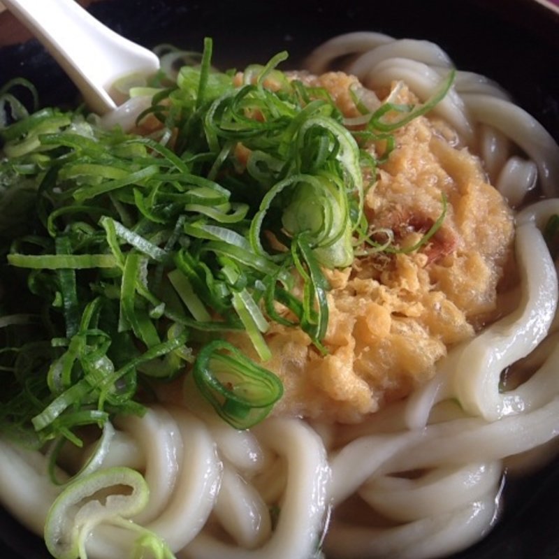 かき揚げうどん(牧のうどん マリナタウン店)