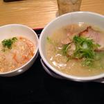 日替わり 塩ラーメンとあんかけご飯(SUSHI TSUSHIMA)