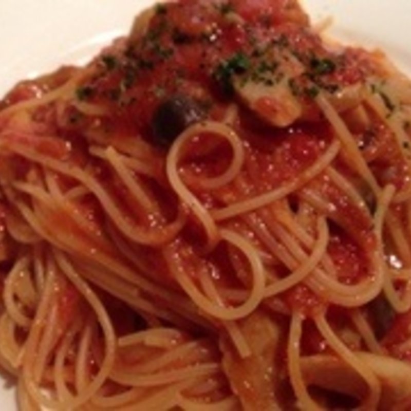 豚肉とキノコのパスタ(IL VENTO)