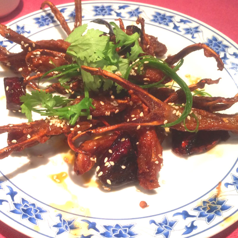 あひるの舌の香味揚げ(重慶飯店 横浜中華街別館 （ジュウケイハンテン）)