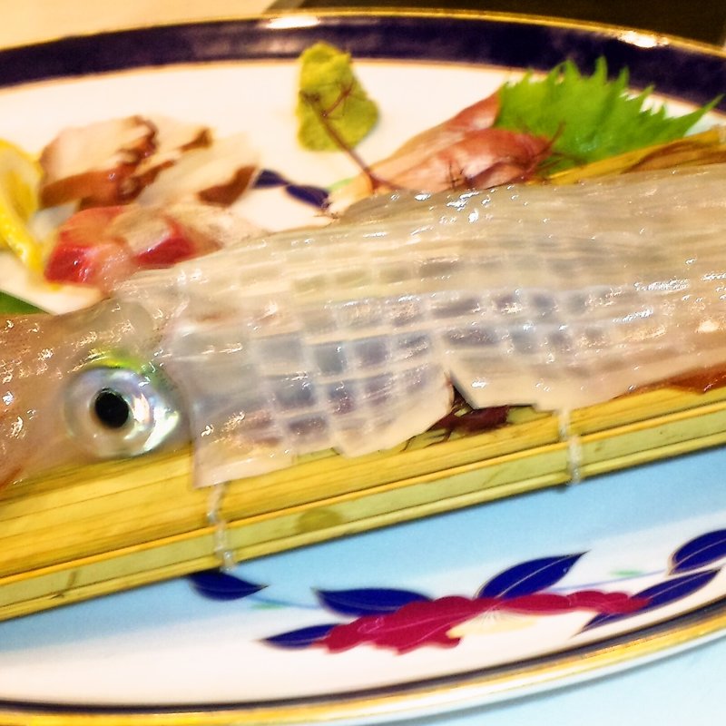 いかの活き造り(居酒家 たかはし)