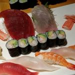 Sushi and sashimi combo