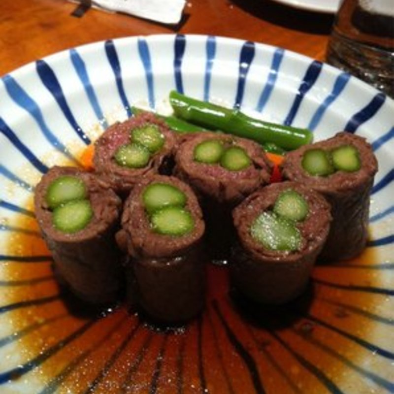 Grilled Asparagus wrapped in steak(YAMA JAPANESE RESTAURANT')