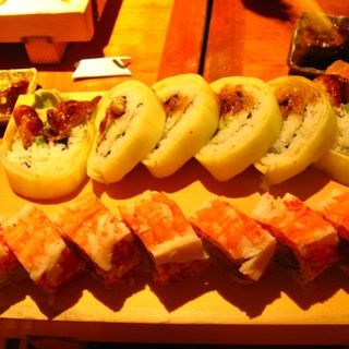 shrimp tempura roll and eel roll(YAMA JAPANESE RESTAURANT')