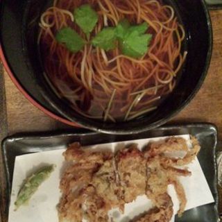 Soft shell crab with hot soba(SobaKoh)