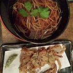 Soft shell crab with hot soba