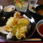 するめいか天ぷら定食(但馬かまどめし 気比の里)