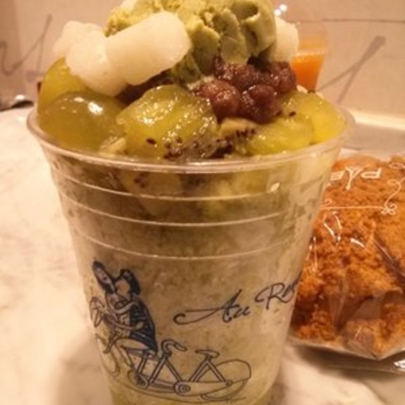 Green tea shaved ice(Paris Baguette)