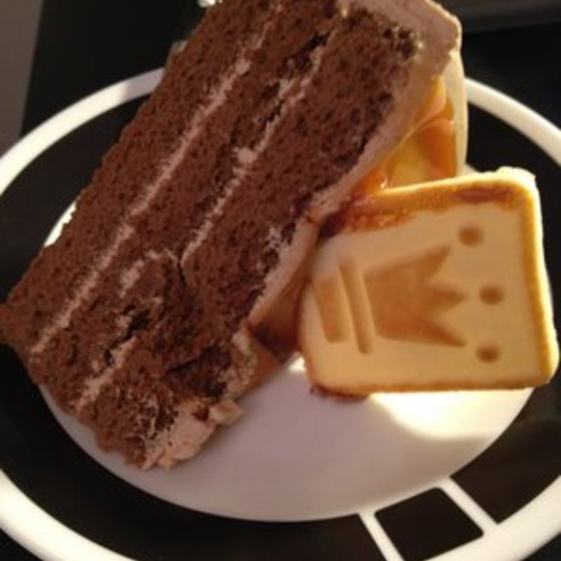 Slice of the mocha cake(Paris Baguette)