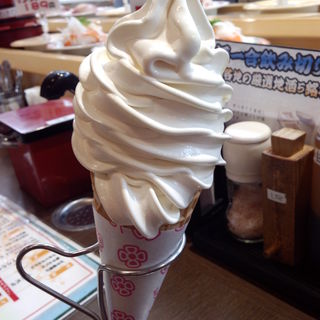 ソフトクリーム(廻鮮寿し丸徳 園田店)