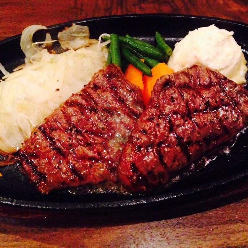 ステーキセット(原木家具祭り屋)