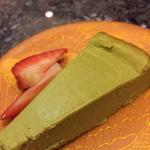 Green tea cheesecake