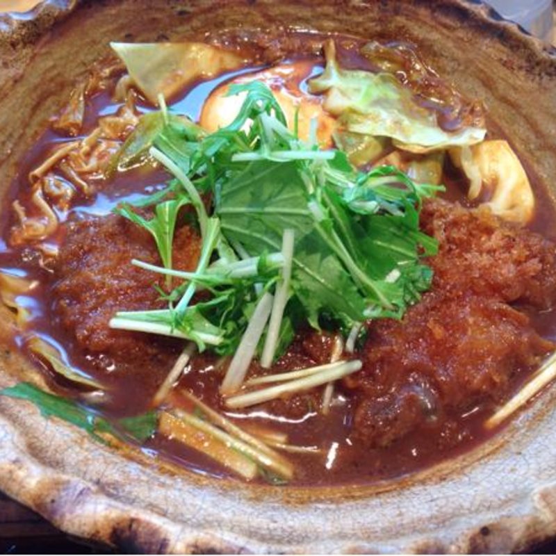 味噌カツ煮(大戸屋　フレッサイン新橋店)