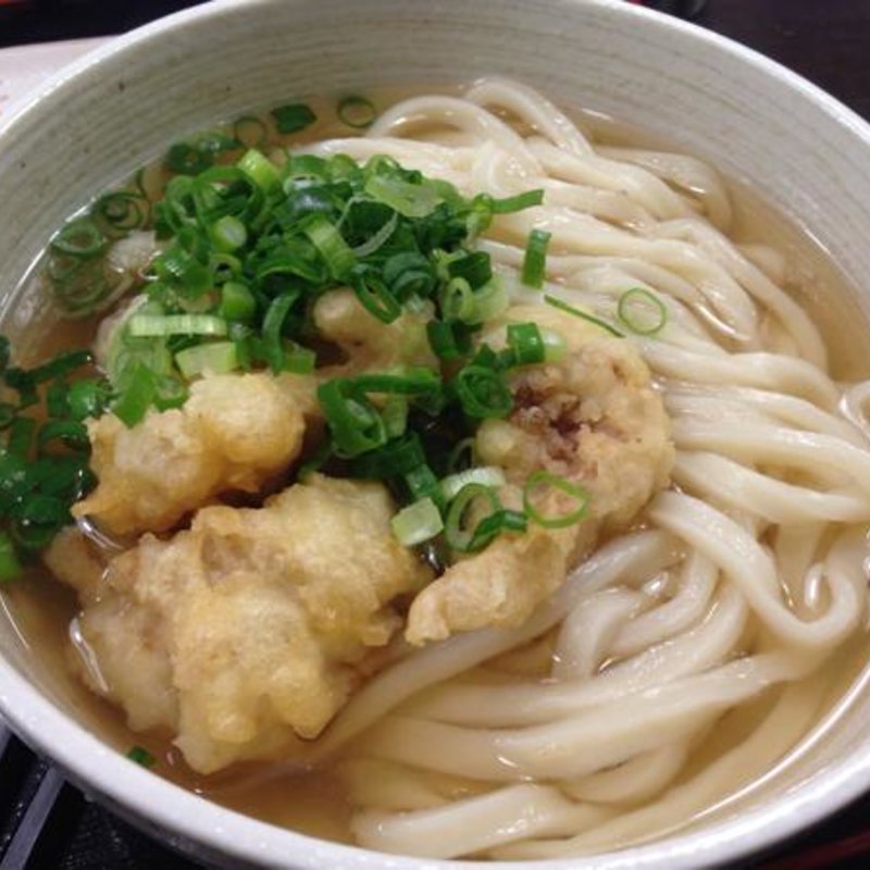 鶏天かけうどん(おにやんま 新橋店)