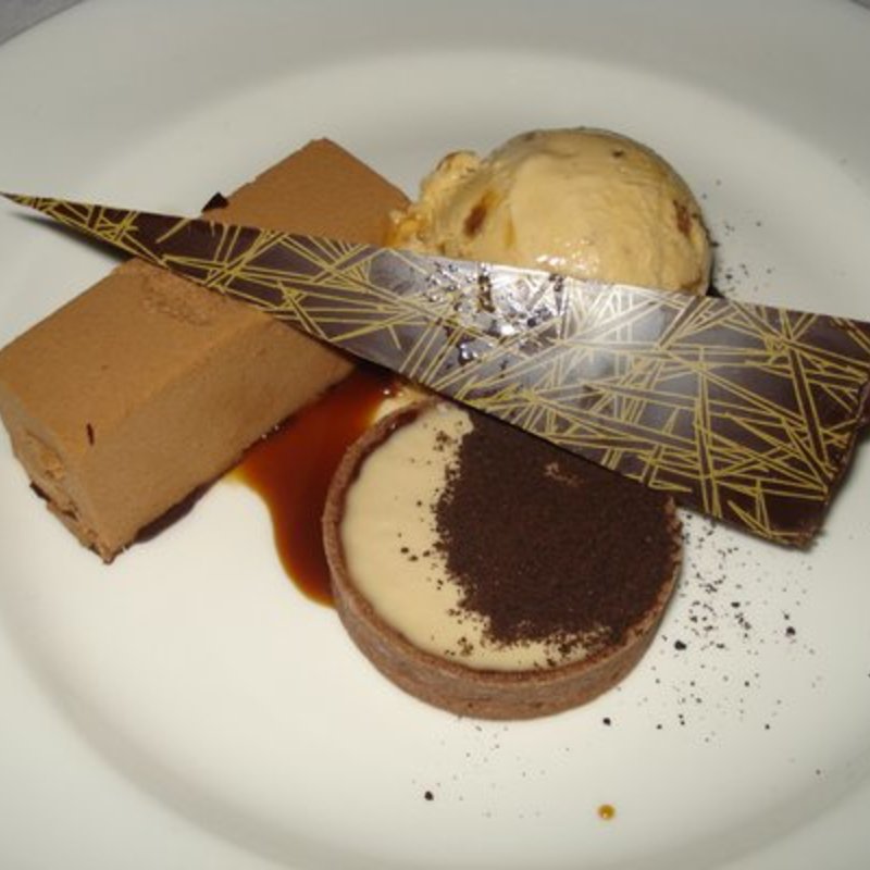 Chocolate Butterscotch Tart(Blue Water Grill)