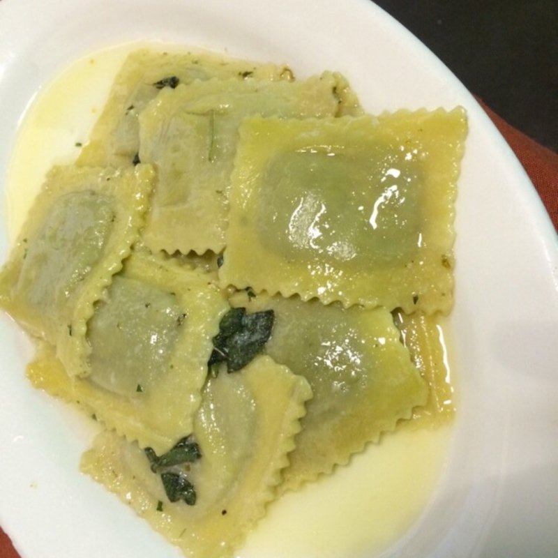 Spinach and Bacon ravioli(Eatalian Cafe)