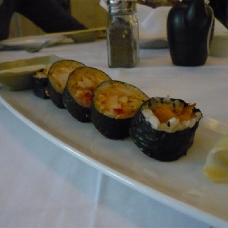 spicy scallop maki roll(Blue Water Grill)